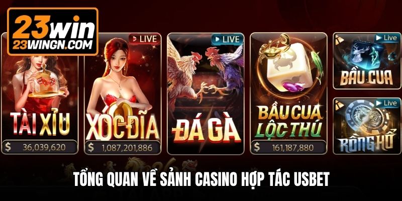 Tổng quan về sảnh Casino hợp tác Usbet